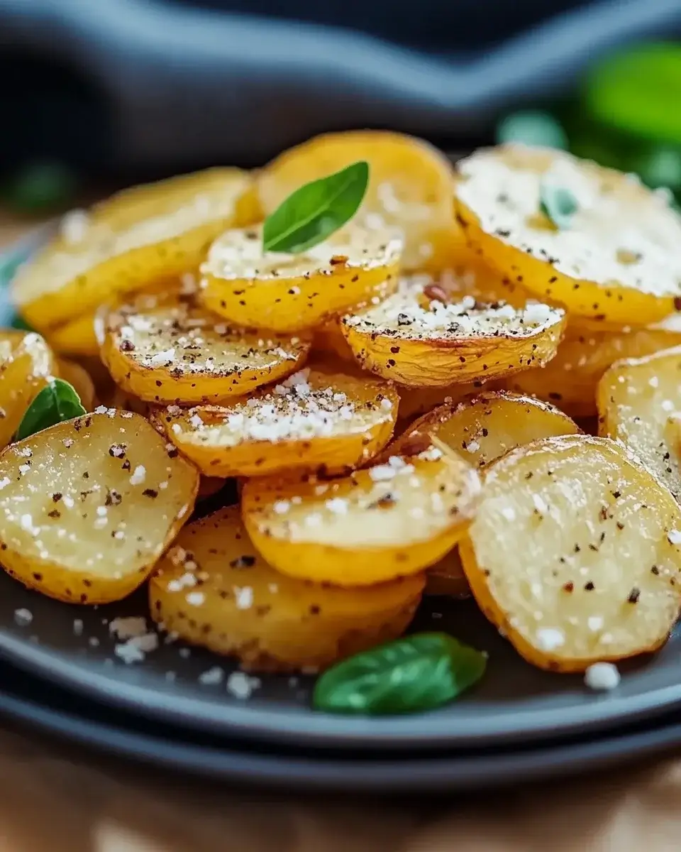 Goldene Knusprige Parmesankartoffeln mit Knoblauch genießen!