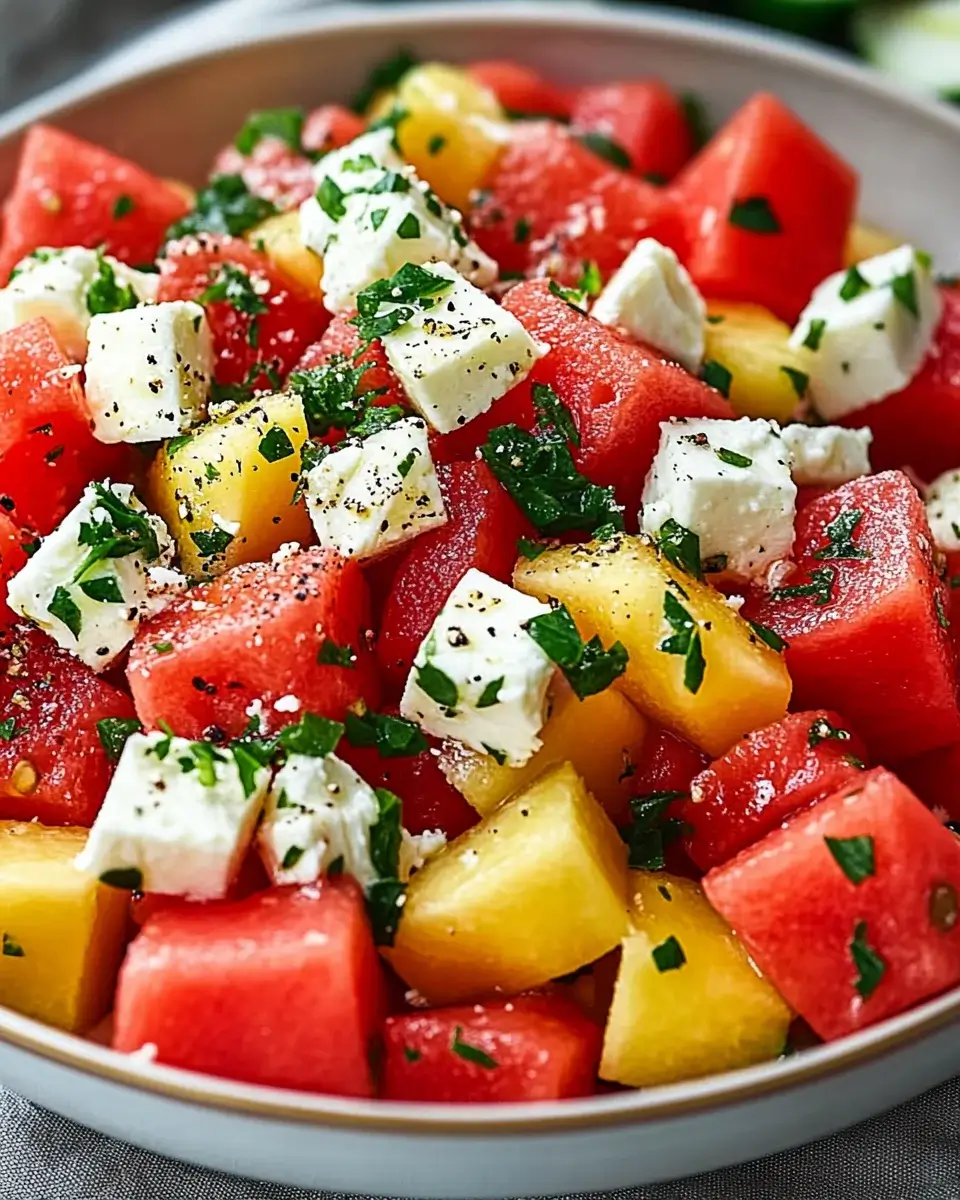 Wassermelonen-Feta-Salat: Erfrischendes Rezept entdecken!